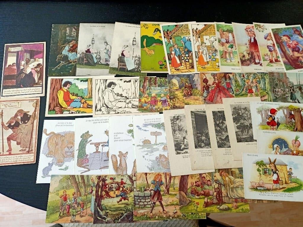 35 PK fabels, sprookjes, Collections, Cartes postales | Thème, Enlèvement ou Envoi