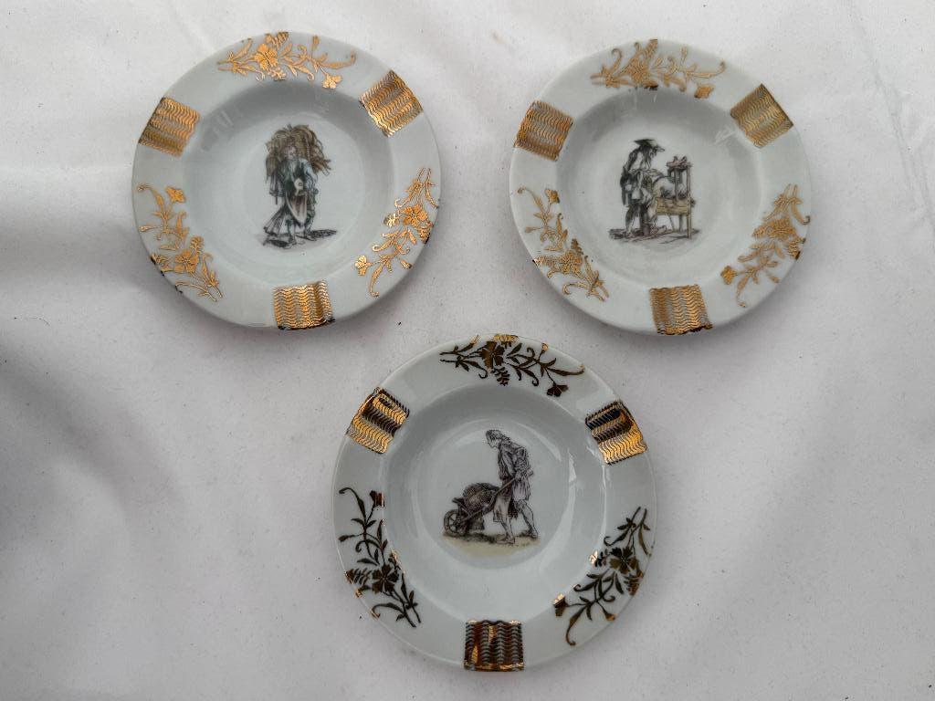 3 vintage Limoges porseleinen schaaltjes, Antiquités & Art, Antiquités | Porcelaine, Enlèvement ou Envoi
