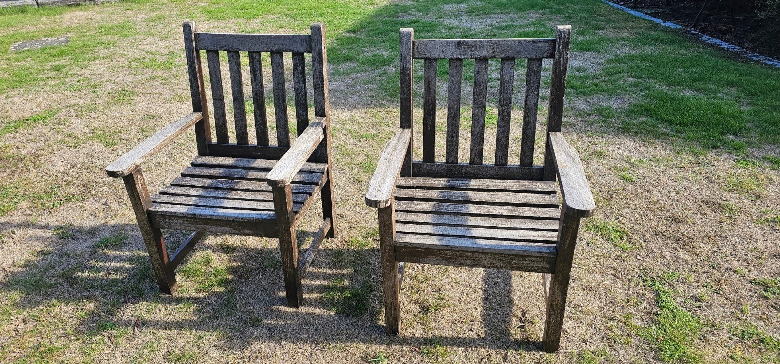 teak stoelen, Enlèvement, Utilisé, Bois