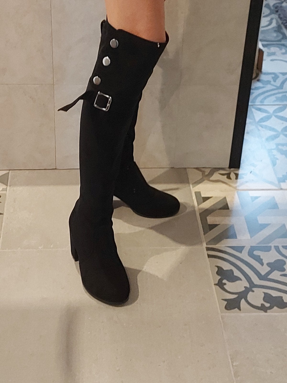 bottes cuissardes P37, Enlèvement ou Envoi, Comme neuf, Bottes hautes, Noir