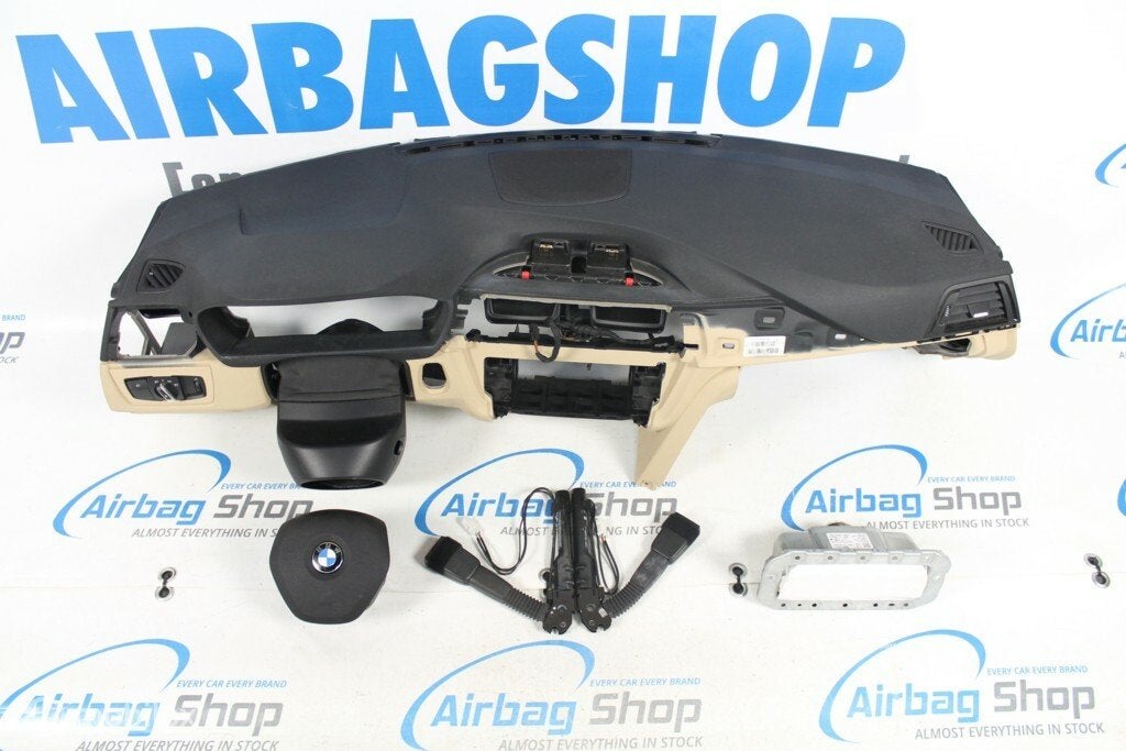 Airbag kit Tableau de bord beige BMW 3 serie F30 F31, Auto-onderdelen, Dashboard en Schakelaars, Gebruikt, Ophalen of Verzenden