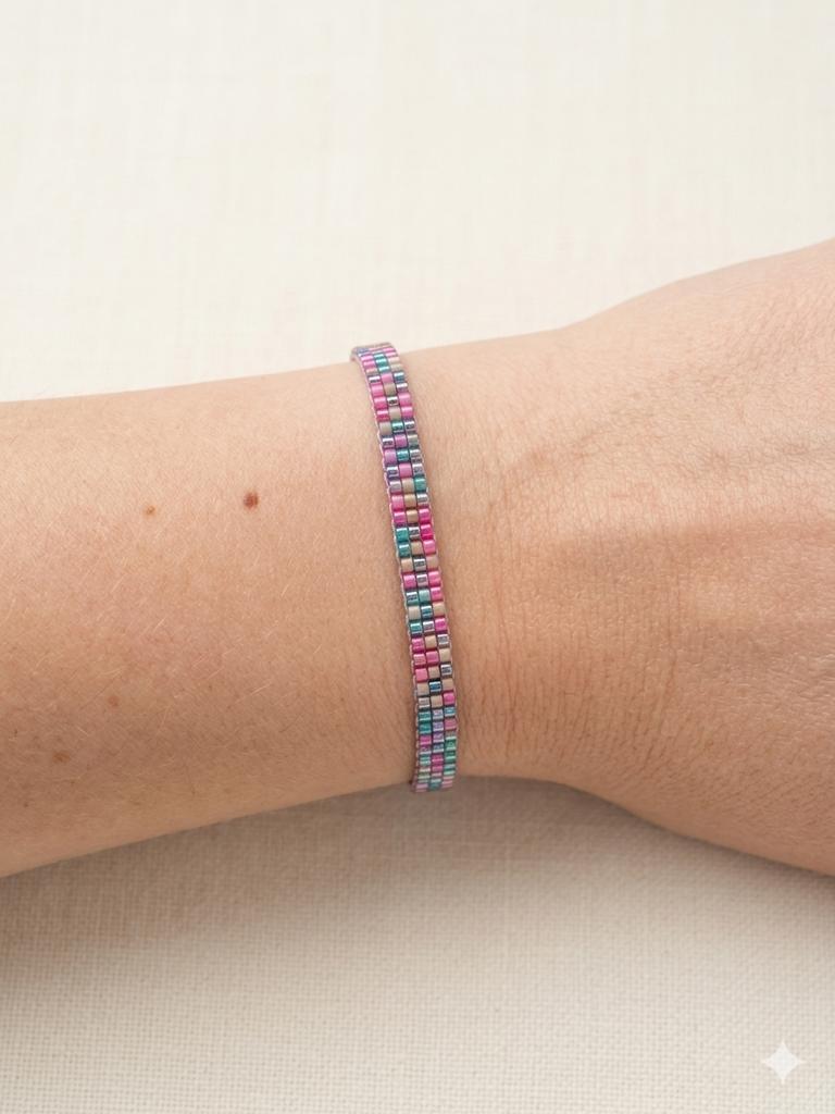 Bracelet Miyuki – Arc-en-Ciel, Neuf, Bohêmia, Autres matériaux, Enlèvement ou Envoi