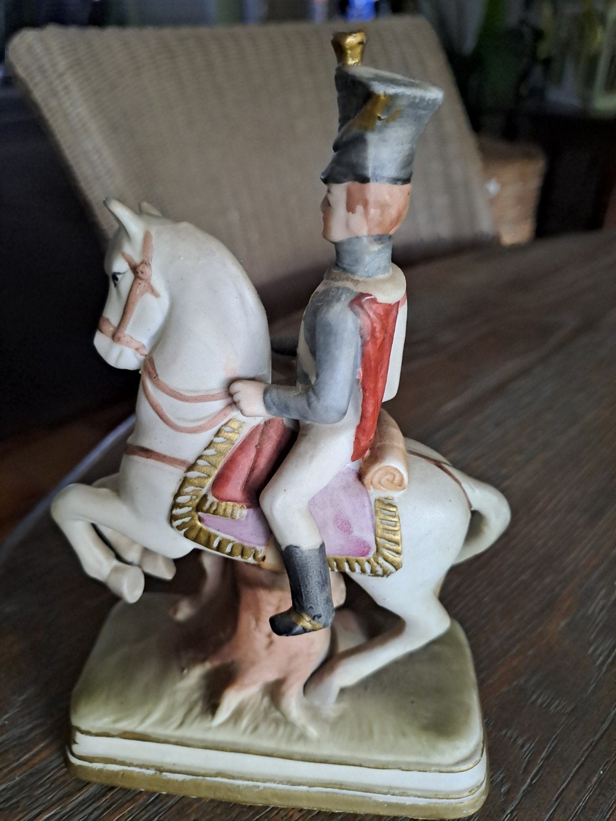 statue vintage, cavalier napoléonien, Enlèvement ou Envoi