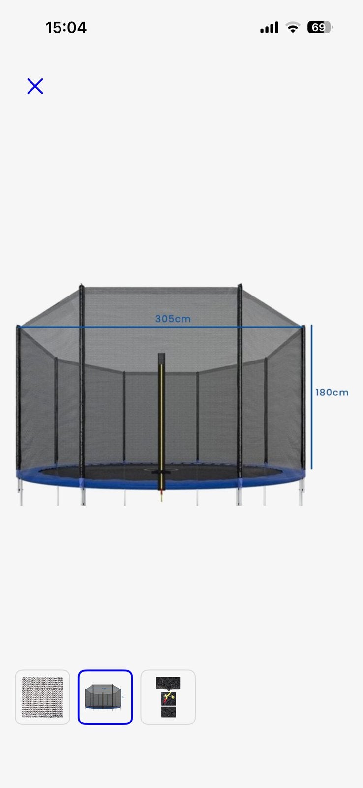 Veiligheid net Kiduku 305 cm, Ophalen, Zo goed als nieuw