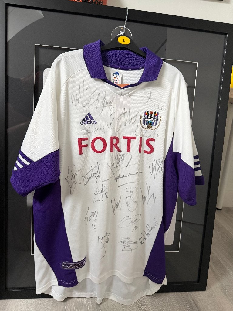 Gehandtekende shirt RSCA - 2000/2001- Full team!, Ophalen of Verzenden, Gebruikt, Shirt