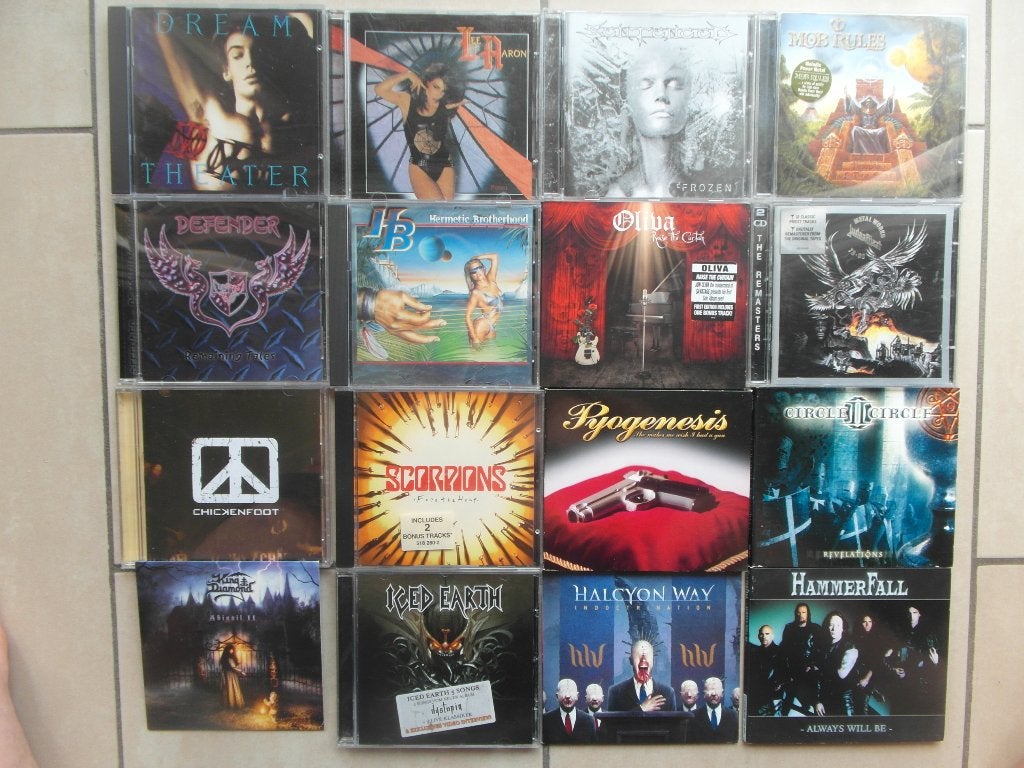 CD. LOT 16 x METAL (Mob Rules, Iced Earth, Sentenced), Metal, Promo, Enlèvement, Utilisé