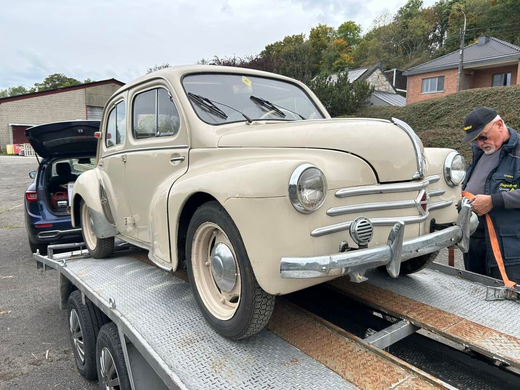 Renault 4CV (13.773km), Autos, Oldtimers & Ancêtres, Achat, Beige, Berline, Particulier