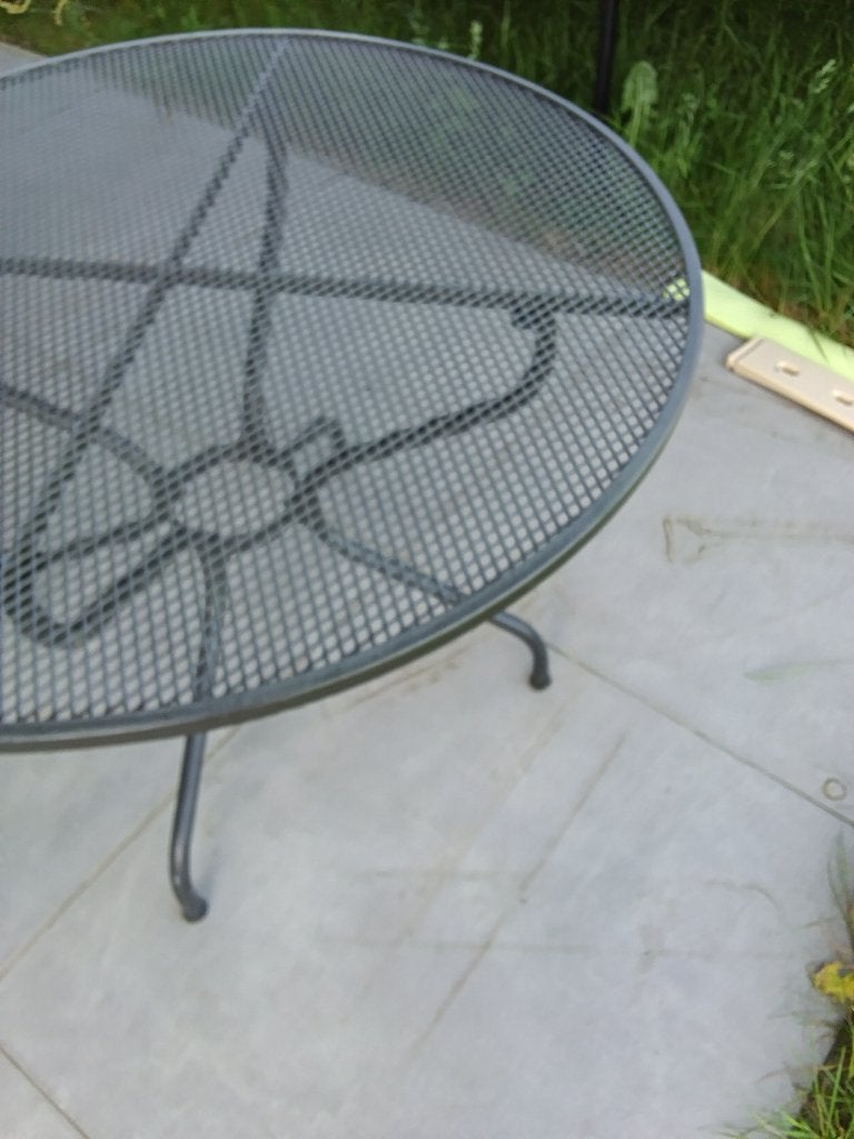 Tuintafel, Ophalen, Zo goed als nieuw, Rond, Metaal