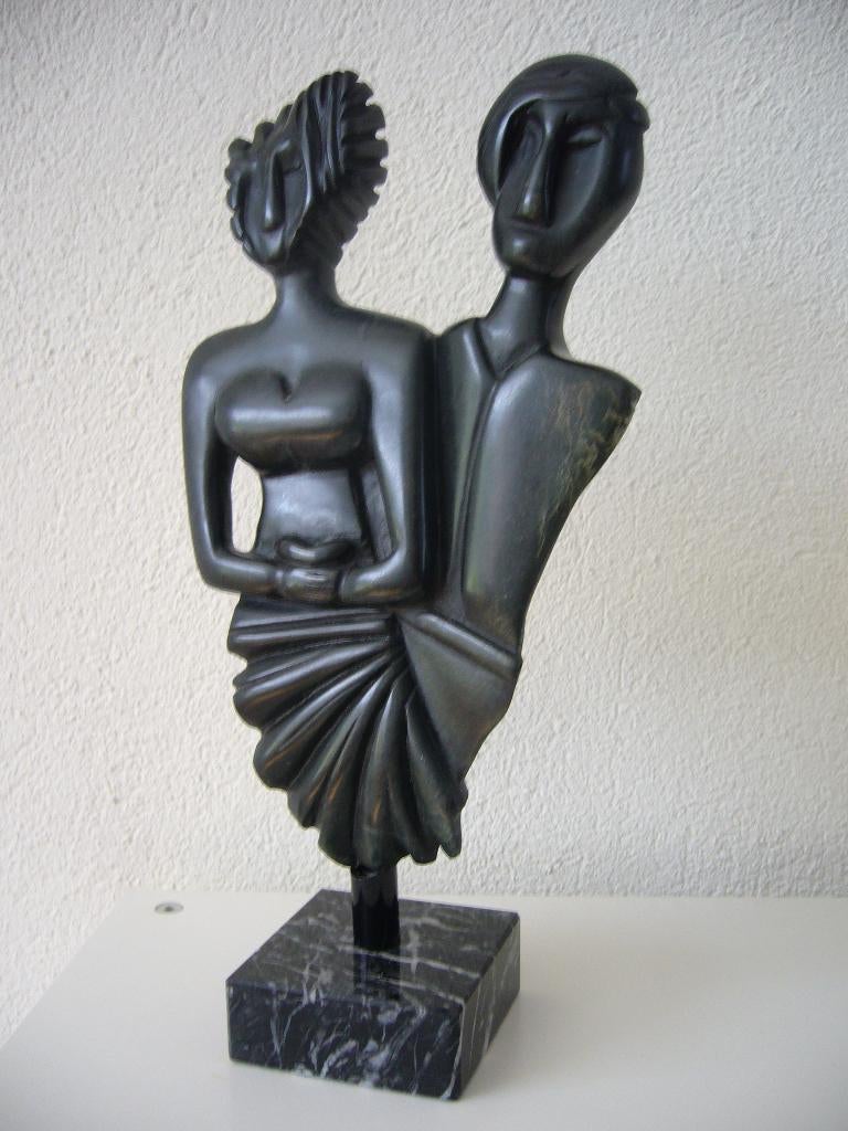 AANBOD KUNST  --  BEELDEN uit STEEN  --  uniek werk., Ophalen, Overige onderwerpen, 20 - 50 cm, Steen of Keramiek