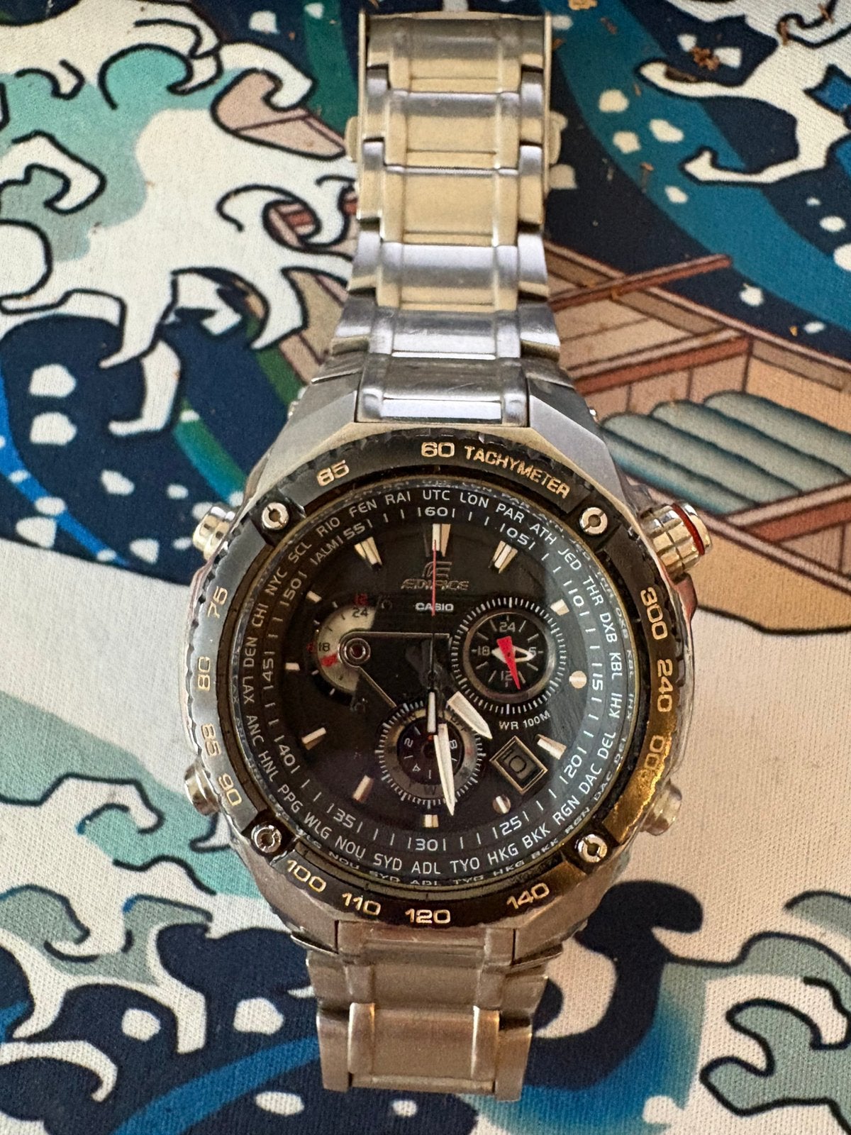 Casio Edifice EFE-500, Bijoux, Sacs & Beauté, Enlèvement ou Envoi, Utilisé, Montre-bracelet, Casio