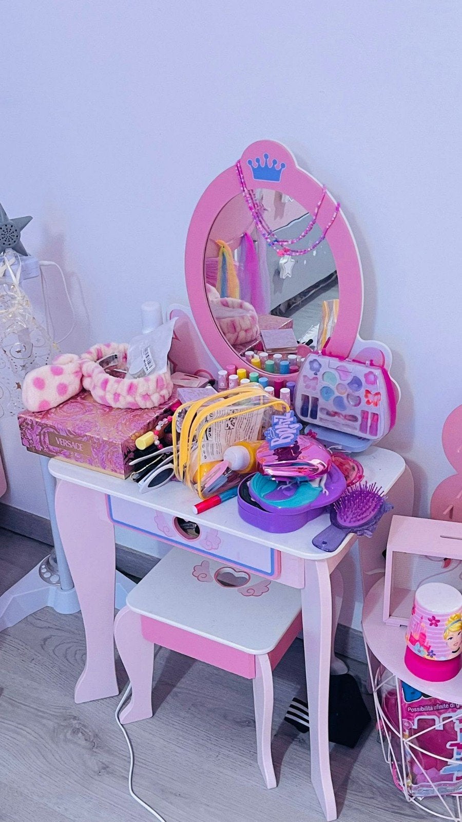 slaapkmer compleet roos inclusief matras.., Kinderen en Baby's, Ophalen, Gebruikt