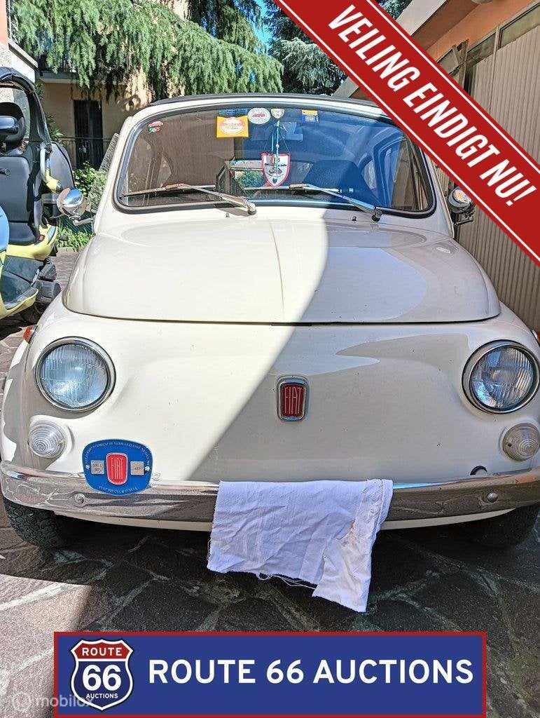 Fiat 500 | 1971 | Route 66 Auctions, Autos, Achat, Entreprise, Boîte manuelle, Autre carrosserie