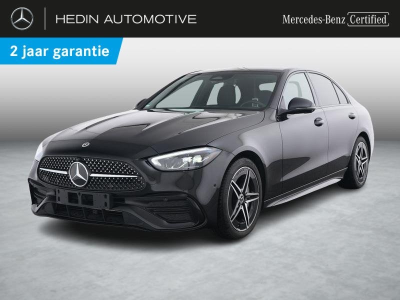 Mercedes-Benz C-klasse 180 Berline AMG Line | Panoramisch Da, Auto's, Mercedes-Benz, Automaat, 4 deurs, 4 cilinders, Zwart
