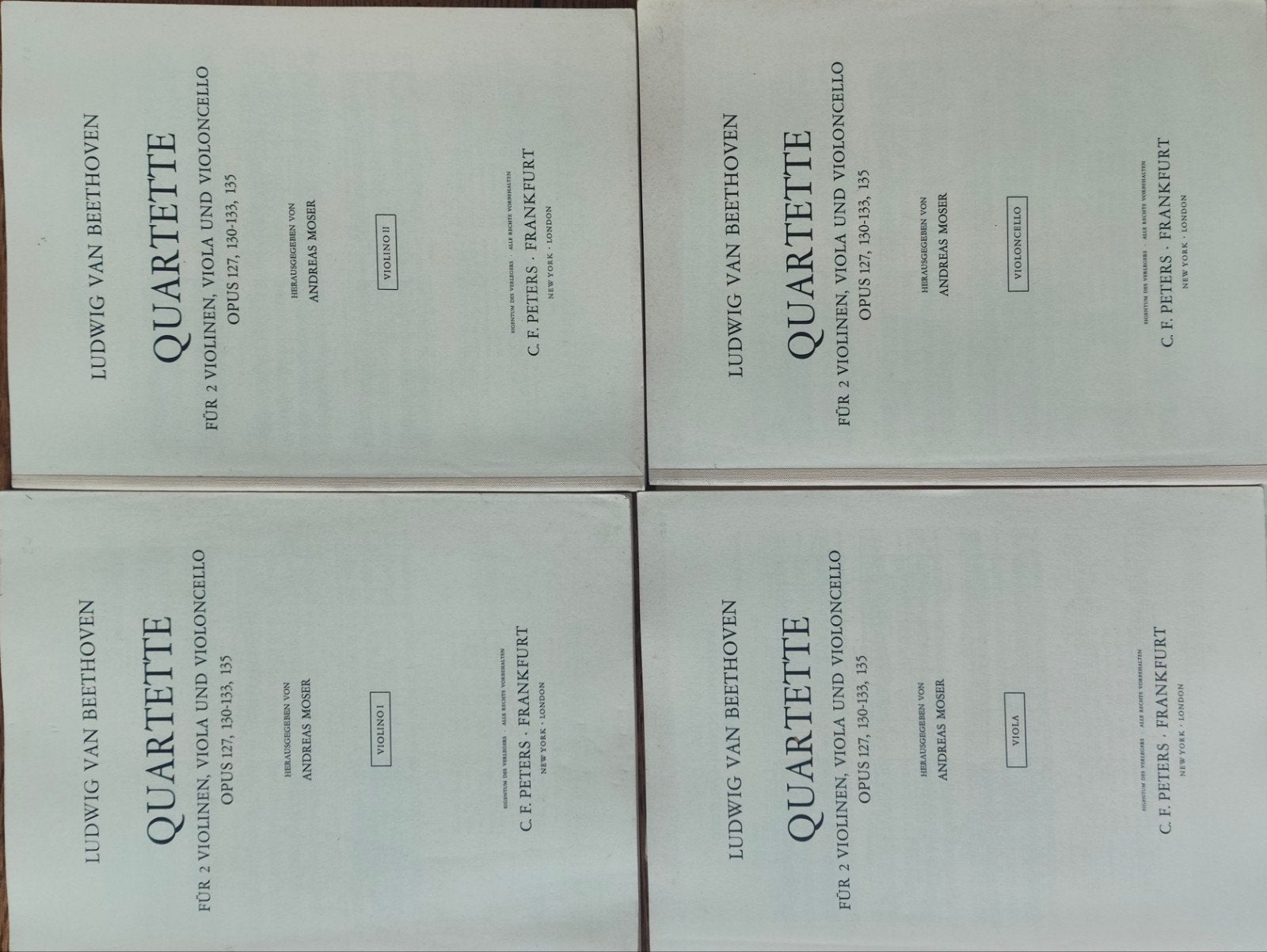 partition complète quatuors de Beethoven, Enlèvement ou Envoi