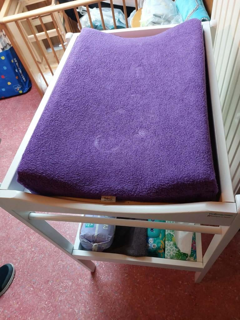 Verschoontafel met verschoonkussen en hoezen, Kinderen en Baby's, Ophalen, Gebruikt