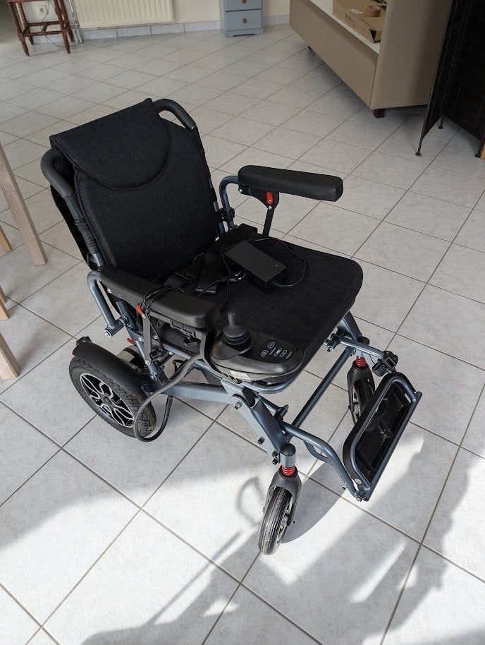 Electrische rolstoel, Enlèvement ou Envoi, Pliant, Comme neuf, Fauteuil roulant électrique