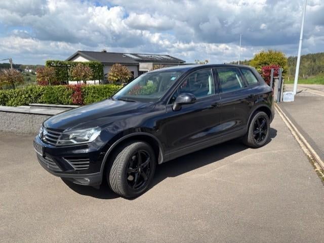 VW touareg, Autos, Cuir, Euro 6, Carnet d'entretien, Noir
