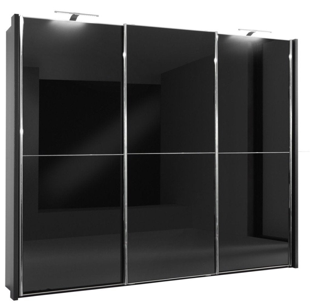 Armoire noire de 4 m de large, 200 cm ou plus, Autres essences de bois, Comme neuf, Enlèvement