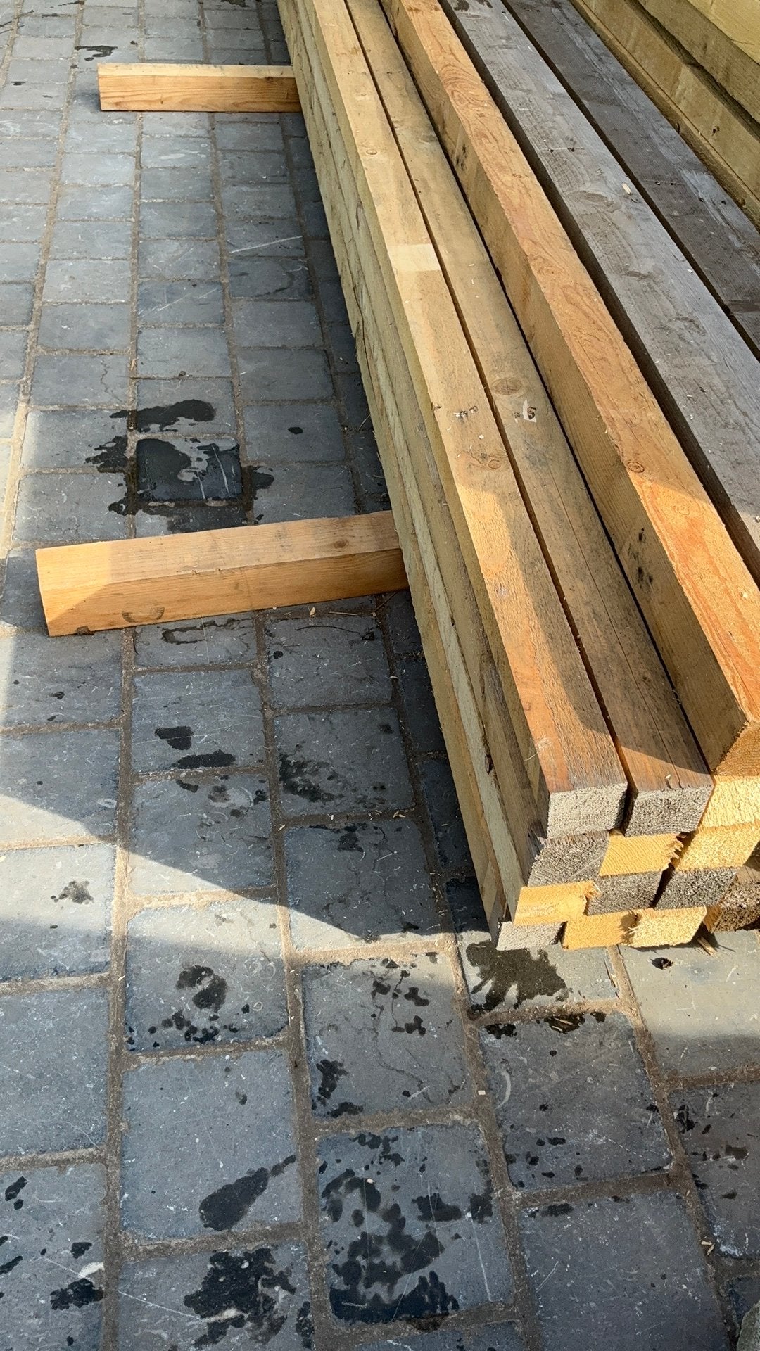 Kepers 13 stuks 3 m lengte 6 cm op 6 cm 35 €, Ophalen, Zo goed als nieuw