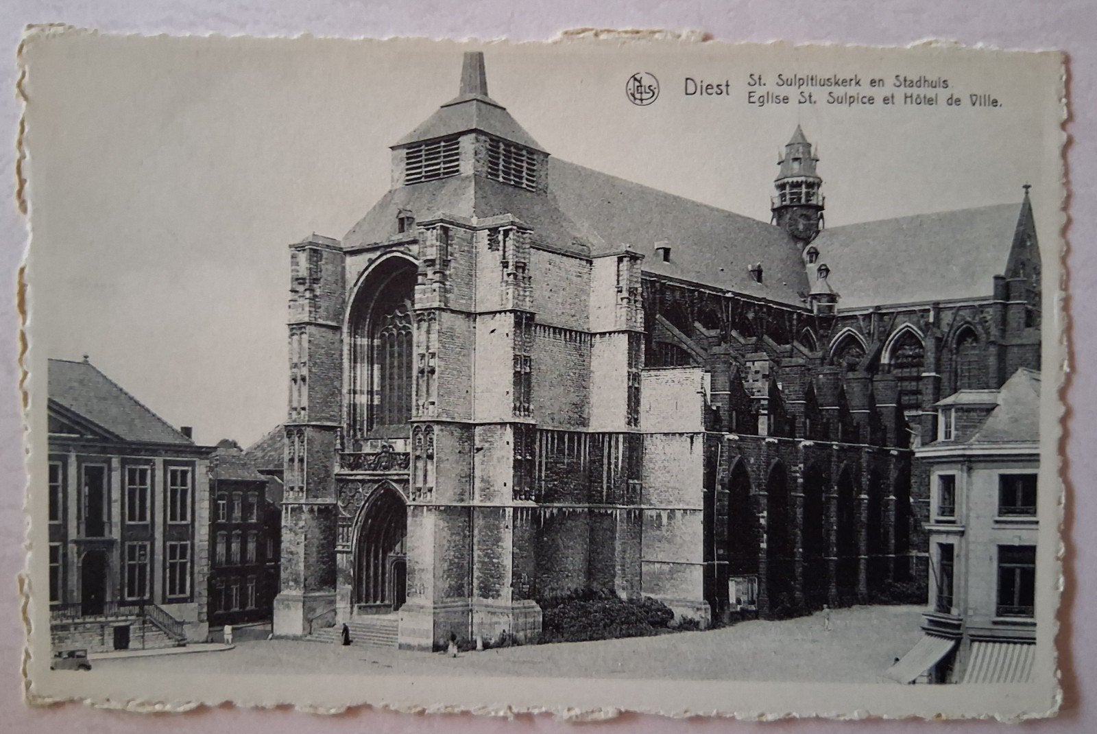 vintage Postkaart Kerk van Diest, Enlèvement ou Envoi