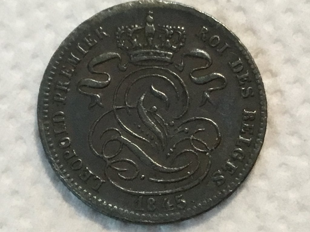 1 cent 1845 Belgische Leeuw, Ophalen of Verzenden
