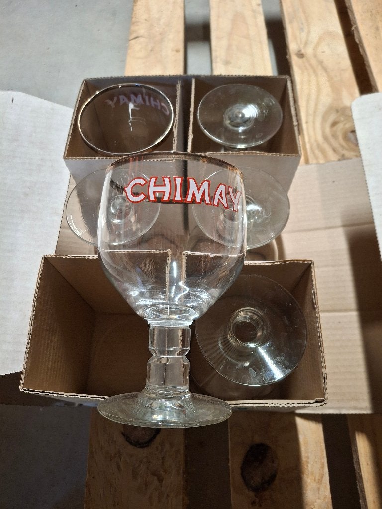 Lot de 6 verres à bière Chimay (33cl), Collections, Enlèvement, Comme neuf, Verre ou Verres, Autres marques
