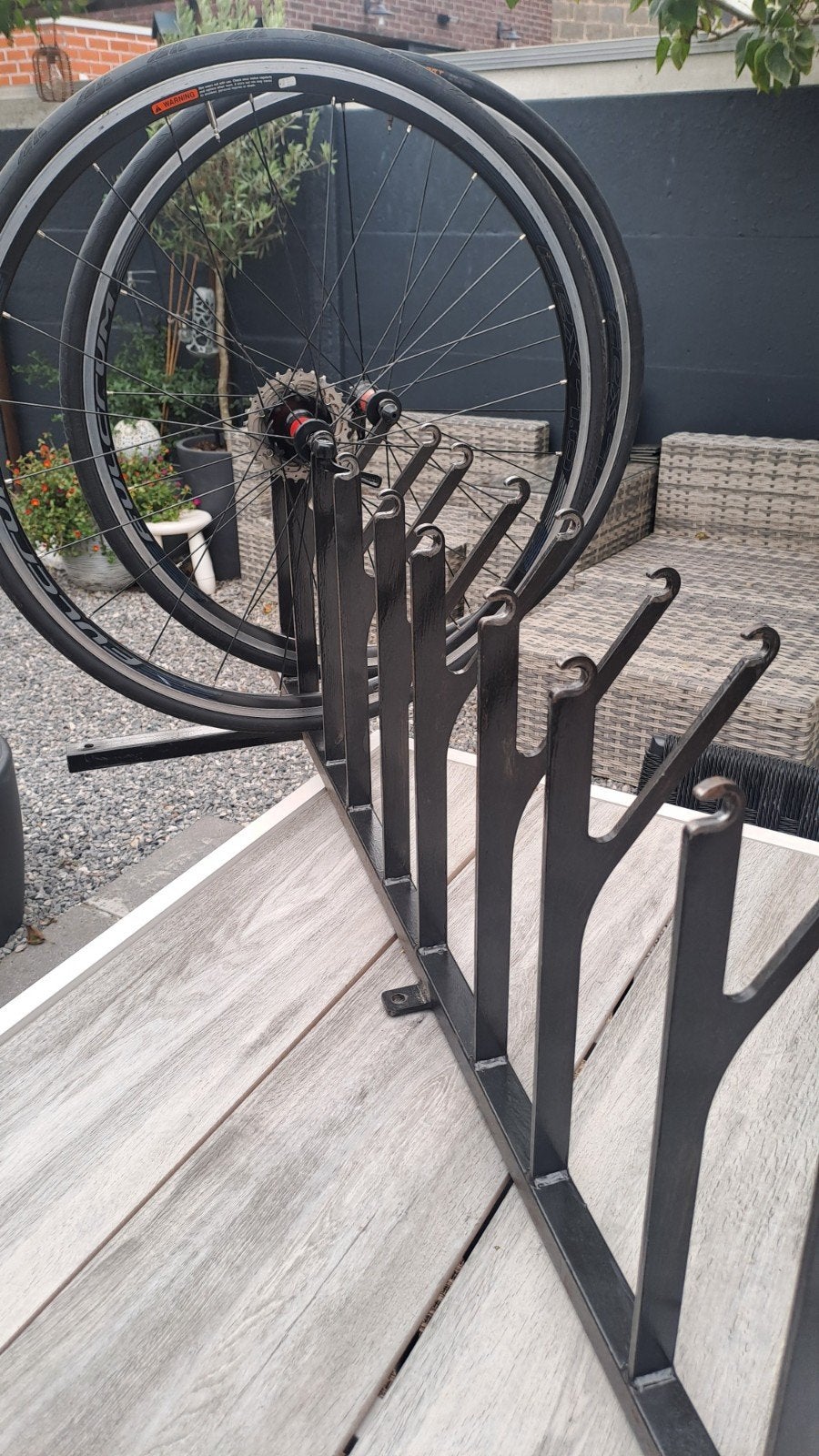 wiel/fiets rekken.    fix fork, Ophalen
