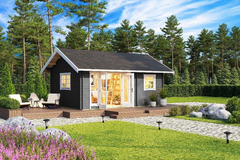 NIEUW Blokhut Chalet Caroline 2.1 40mm, Hobby en Vrije tijd, Overige Hobby en Vrije tijd, Nieuw, Verzenden