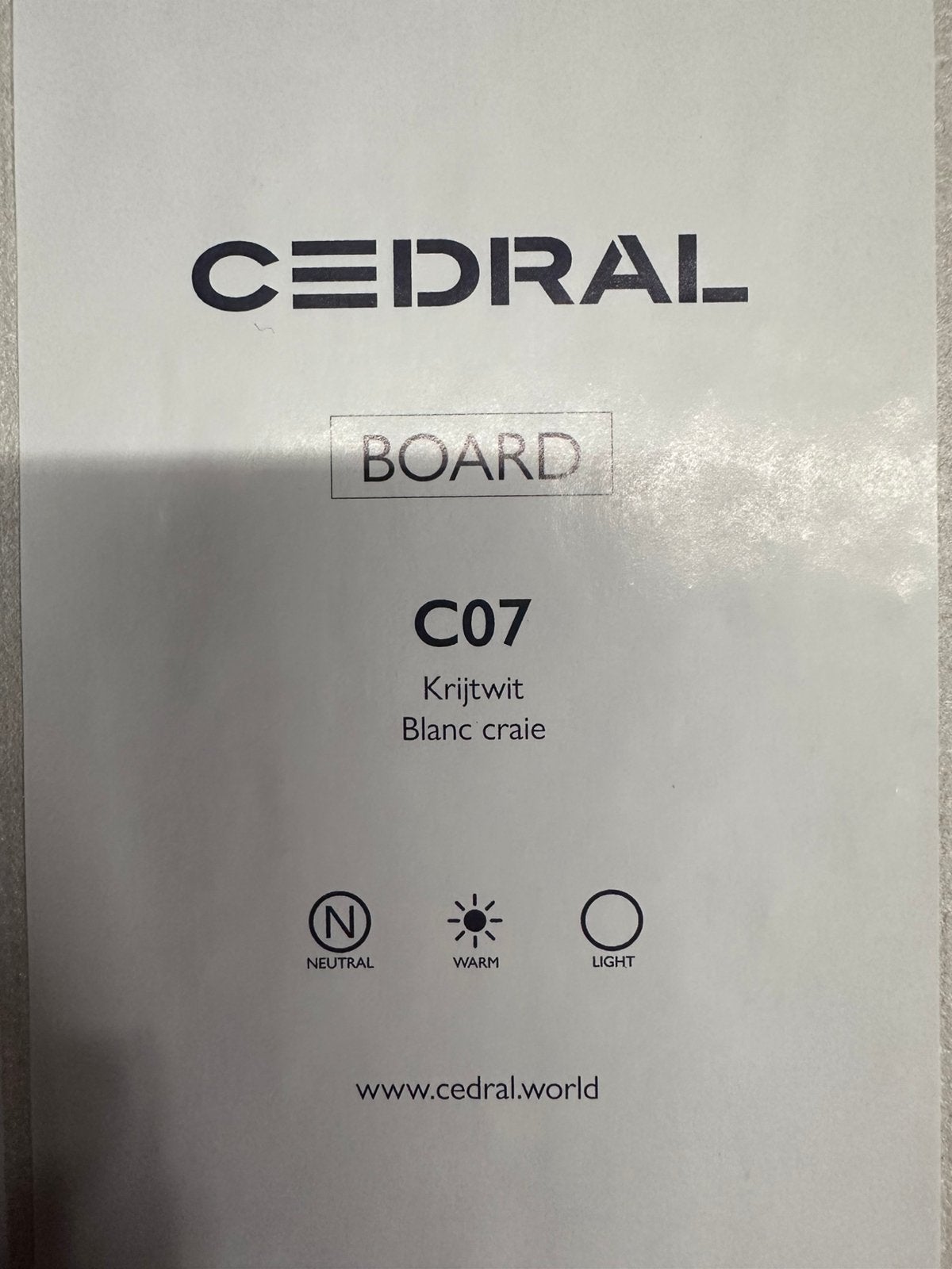 Cedral bande de rive 20cm C07 Blanc Craie, Enlèvement, Neuf
