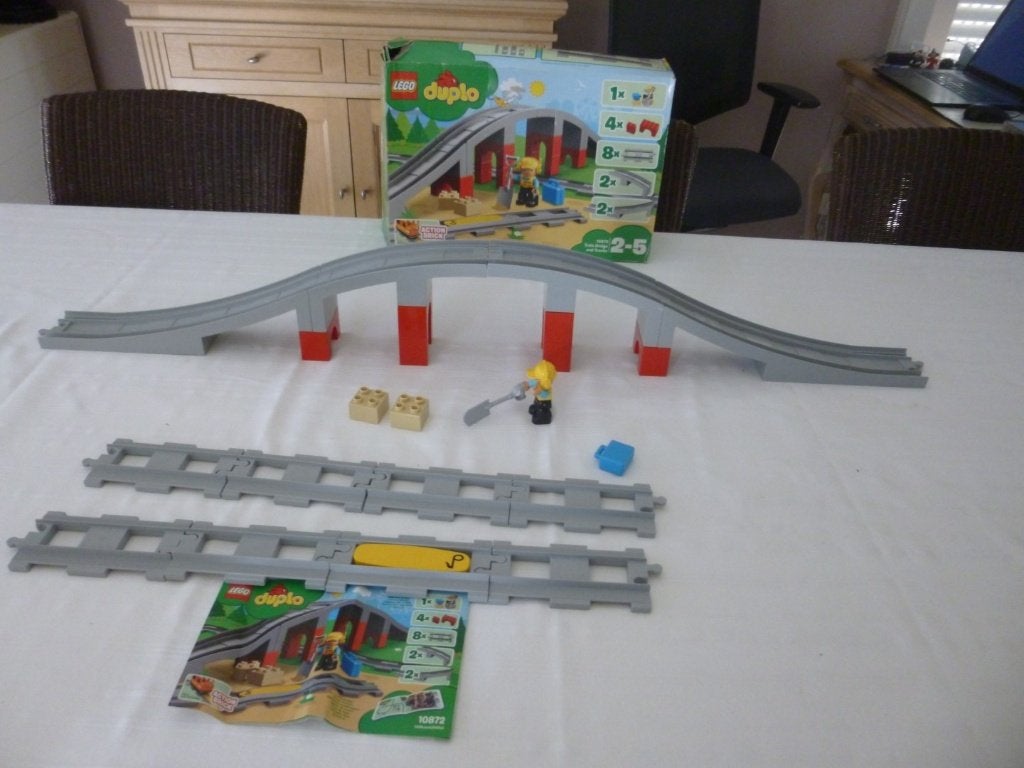 DUPLO Treinbrug en rails 10872, Enfants & Bébés, Jouets | Duplo & Lego, Enlèvement ou Envoi, Duplo