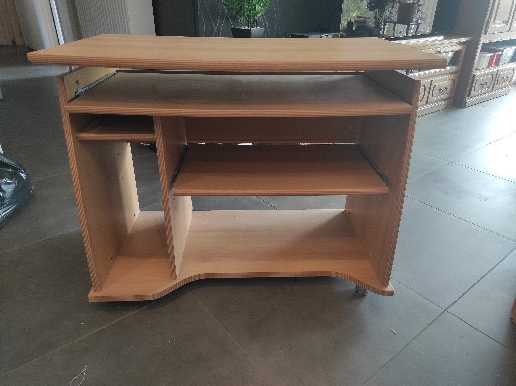 Bureau, Bureau d'ordinateur, 52 cm, Avec roues, Enlèvement