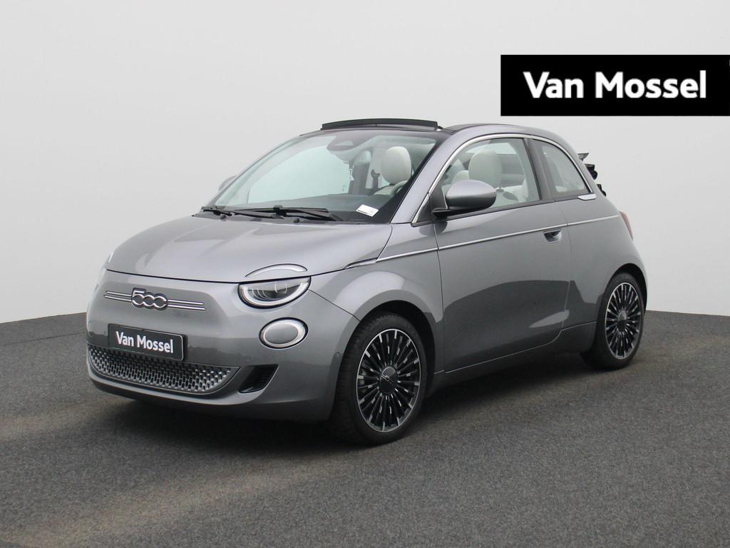 Fiat 500e 500e 42 kWh La Prima, Auto's, Fiat, 4 zetels, Stof, Cabriolet, Open dak