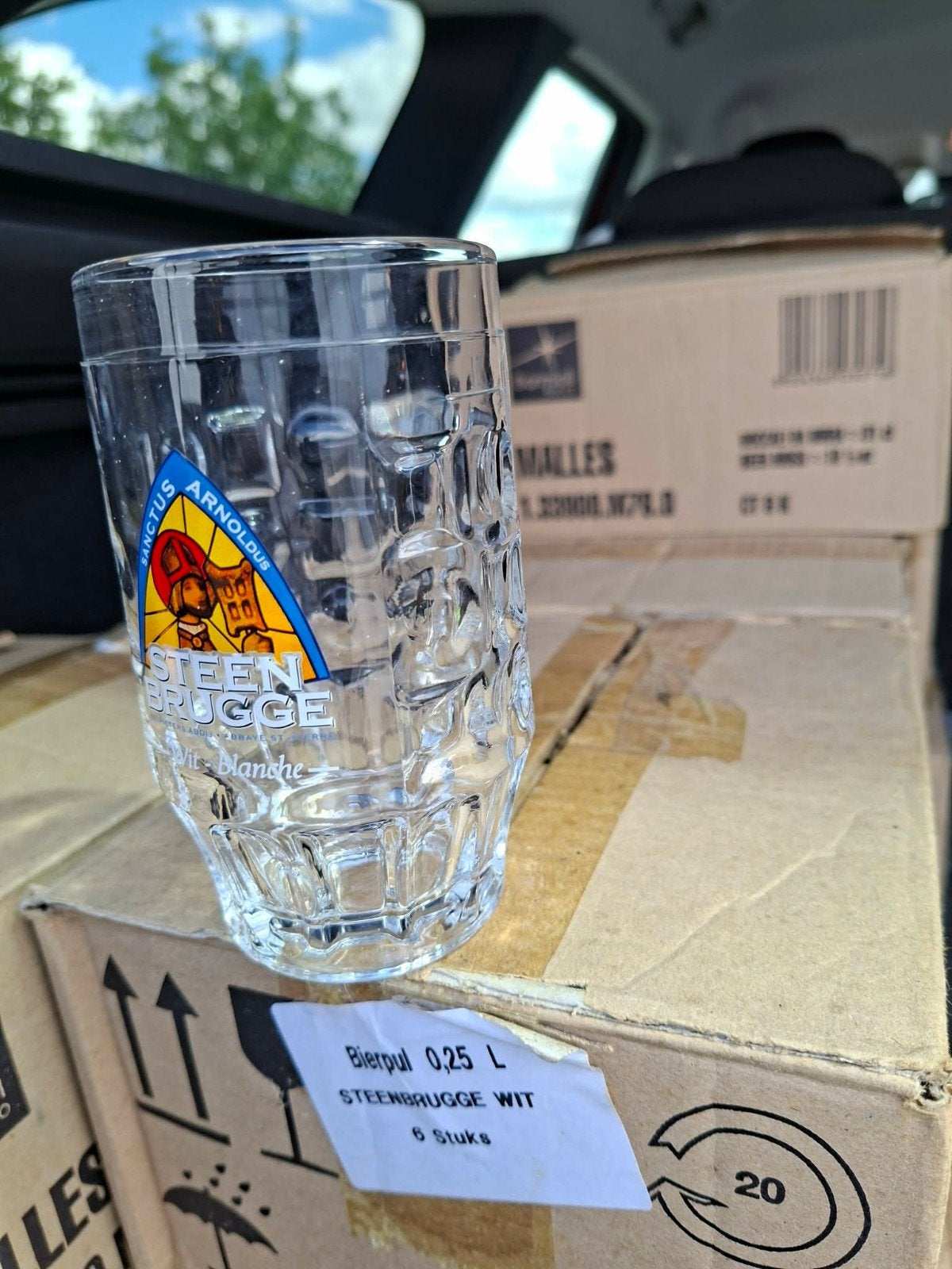 Bierglas met handvat, Verzamelen, Ophalen, Bierglas