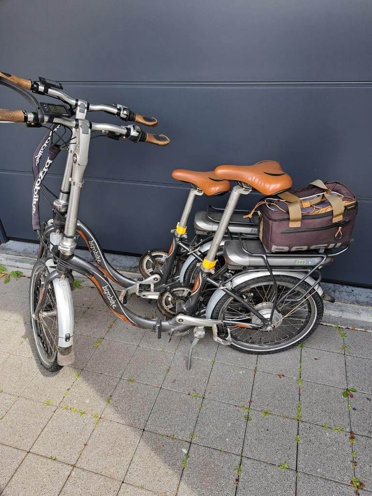 Koppel elektrische Bizobike fietsen verlaagde prijs, Fietsen en Brommers, Fietsen | Vouwfietsen, Gebruikt, Totaal opvouwbaar, Velgrem