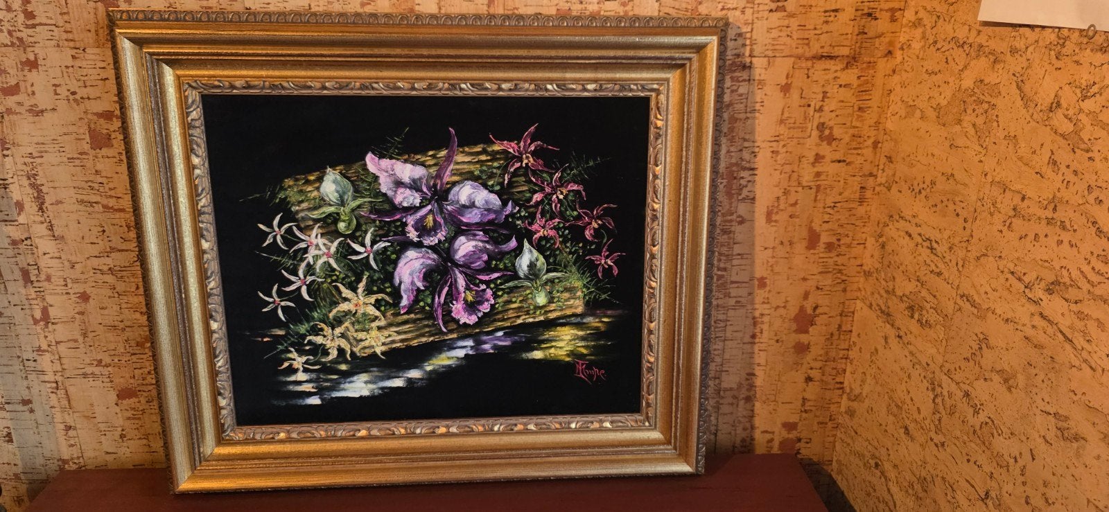 schilderij met orchideeën, Ophalen of Verzenden