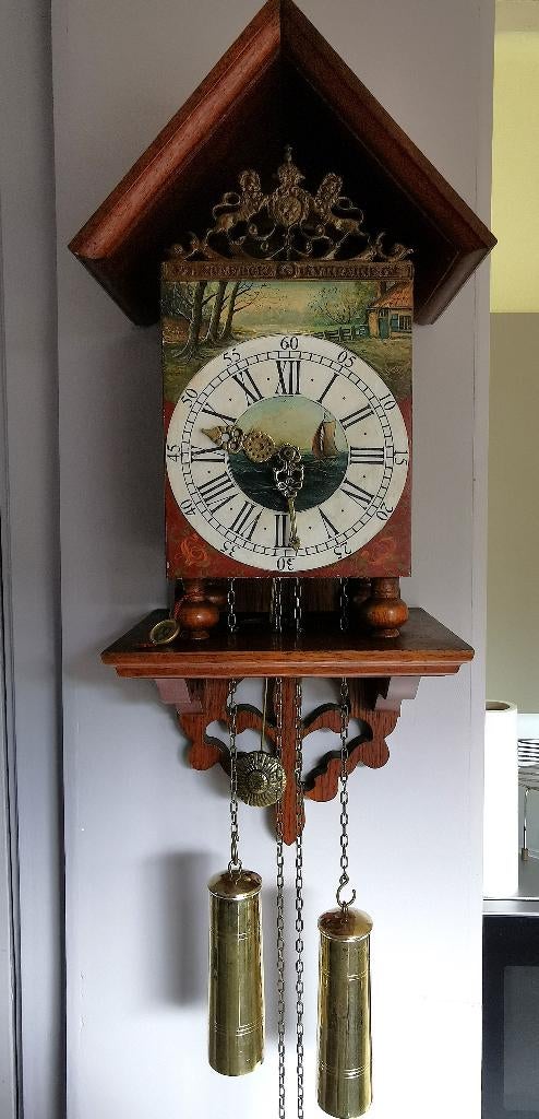 Friese slingerklok, Antiek en Kunst, Antiek | Klokken, Ophalen of Verzenden