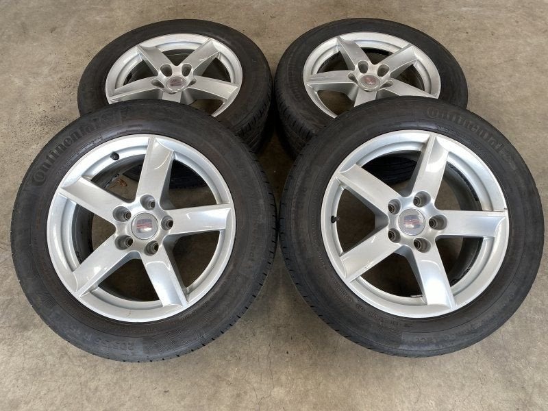 16 inch originele sport velgen + zomerbanden Seat Alhambra, Gebruikt, -, Banden en Velgen, -