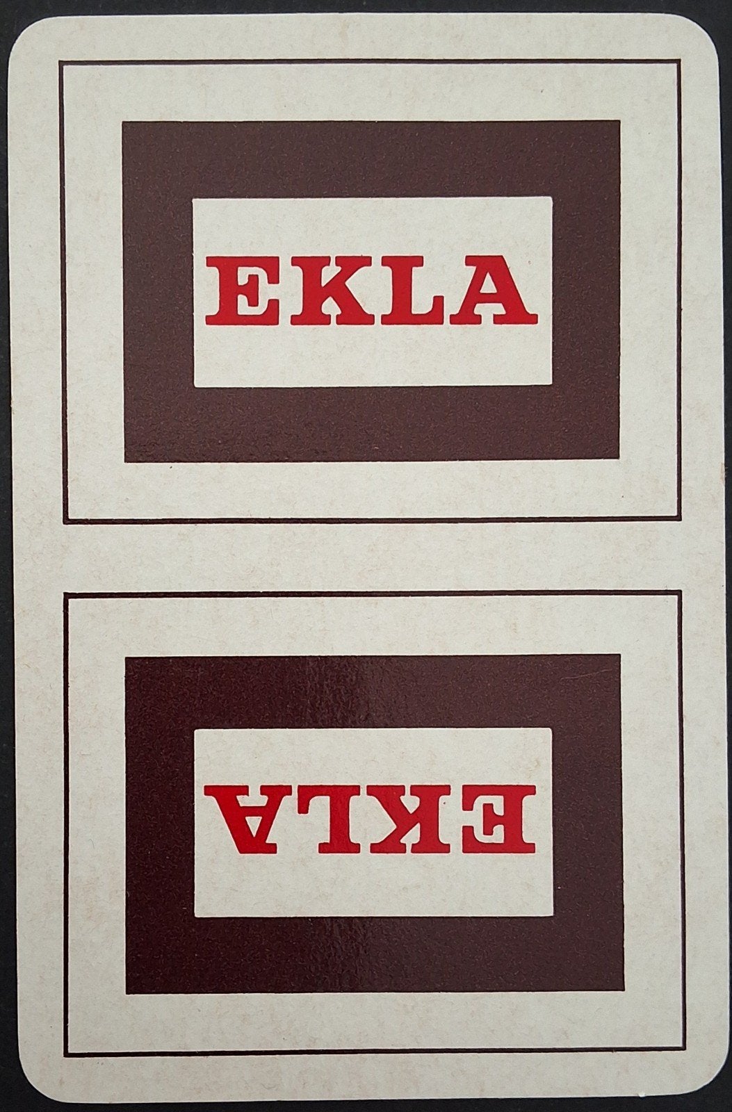 1 Speelkaart  Ekla, Verzamelen, Ophalen of Verzenden