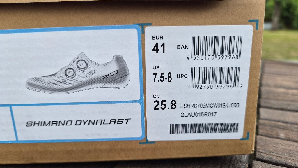 Shimano RC7 RC703 wit - Maat 41 - Bijna nieuw, Sport en Fitness, Wielrennen, Ophalen, Zo goed als nieuw, Schoenen