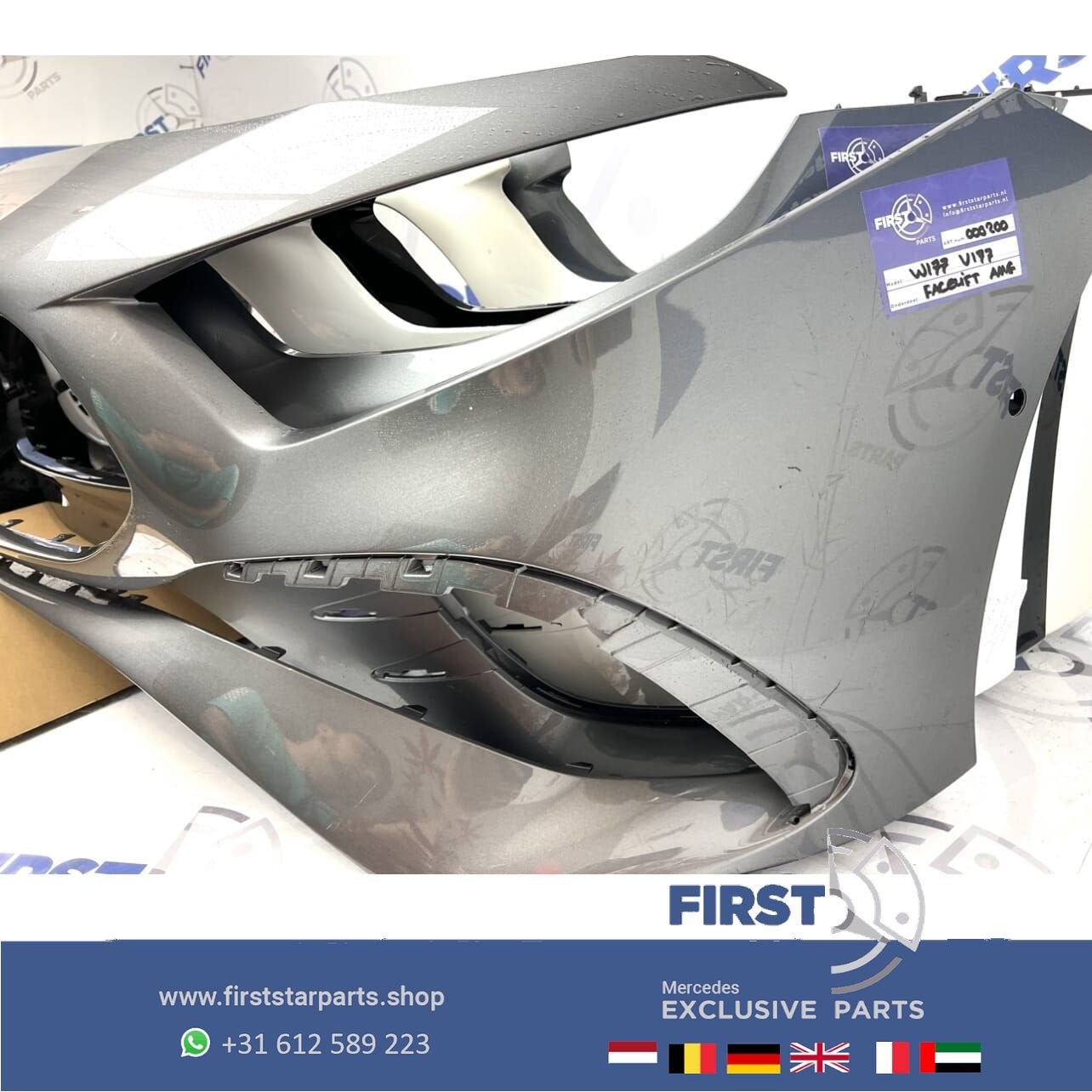 W177 A Klasse FACELIFT AMG BUMPER 2023-2026 Mercedes VOORBUM, Gebruikt, -, Voor, Ophalen of Verzenden