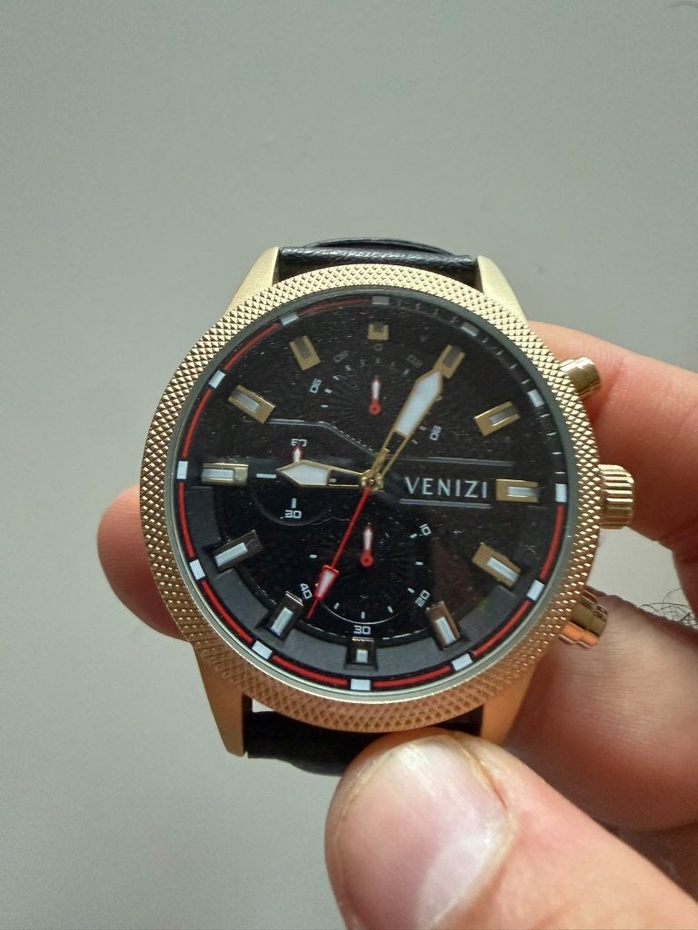 horloge - Venizi, Bijoux, Sacs & Beauté, Neuf, Autres marques, Cuir, Enlèvement