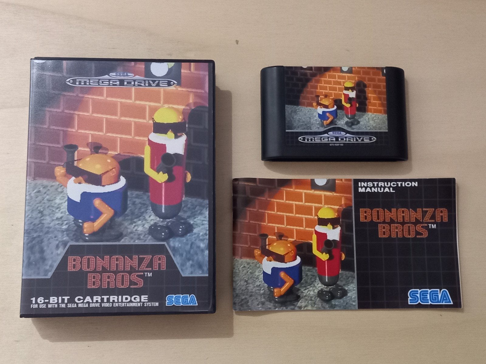 SEGA Mega Drive - Bonanza Bros Complet, Enlèvement ou Envoi, 2 joueurs, Utilisé, À partir de 3 ans