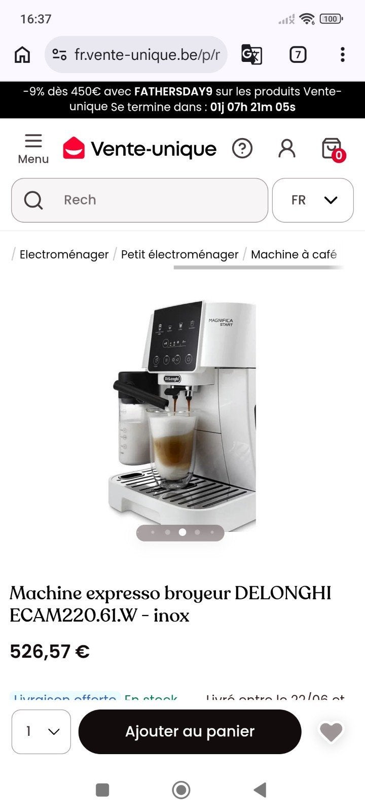 Machine a café, Electroménager, Enlèvement