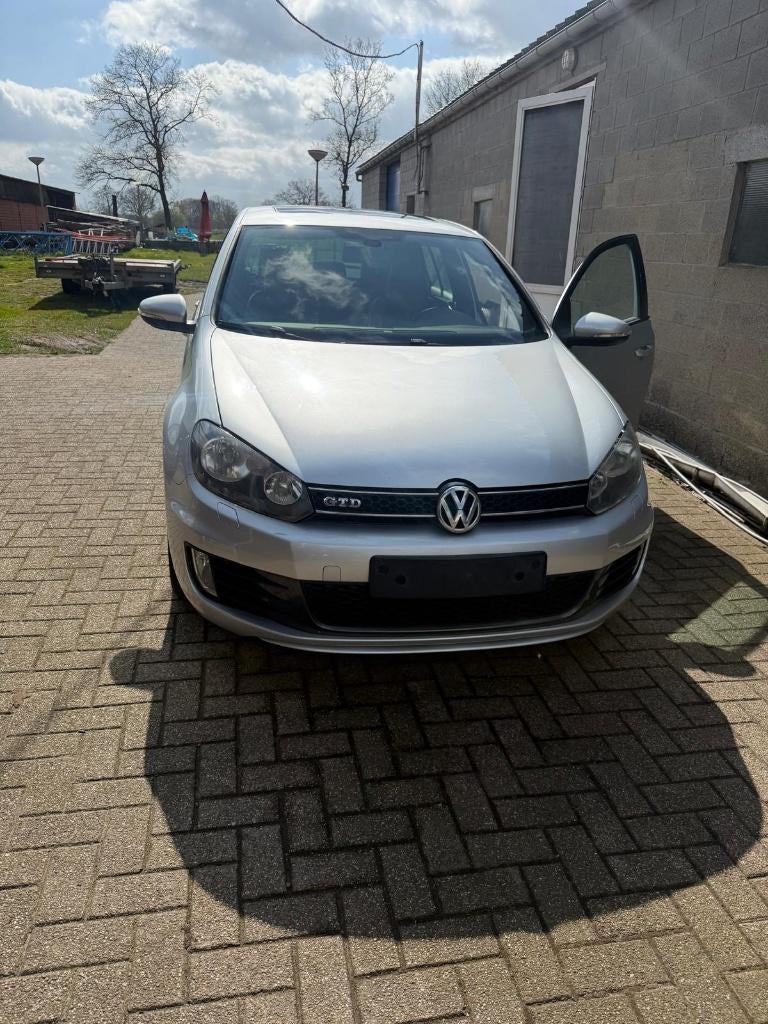 volkswagen golf VI gtd, Auto's, Volkswagen, Voorwielaandrijving, Zwart, Leder, Zilver of Grijs