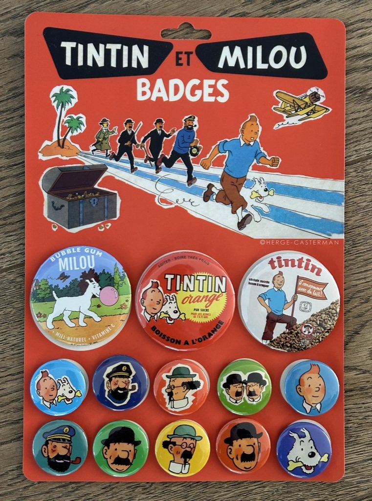 Kuifje Bobbie collectie badges oude rack toy ZELDZAAM Hergé, Boeken, Eén stripboek, Ophalen of Verzenden, Zo goed als nieuw, Hergé