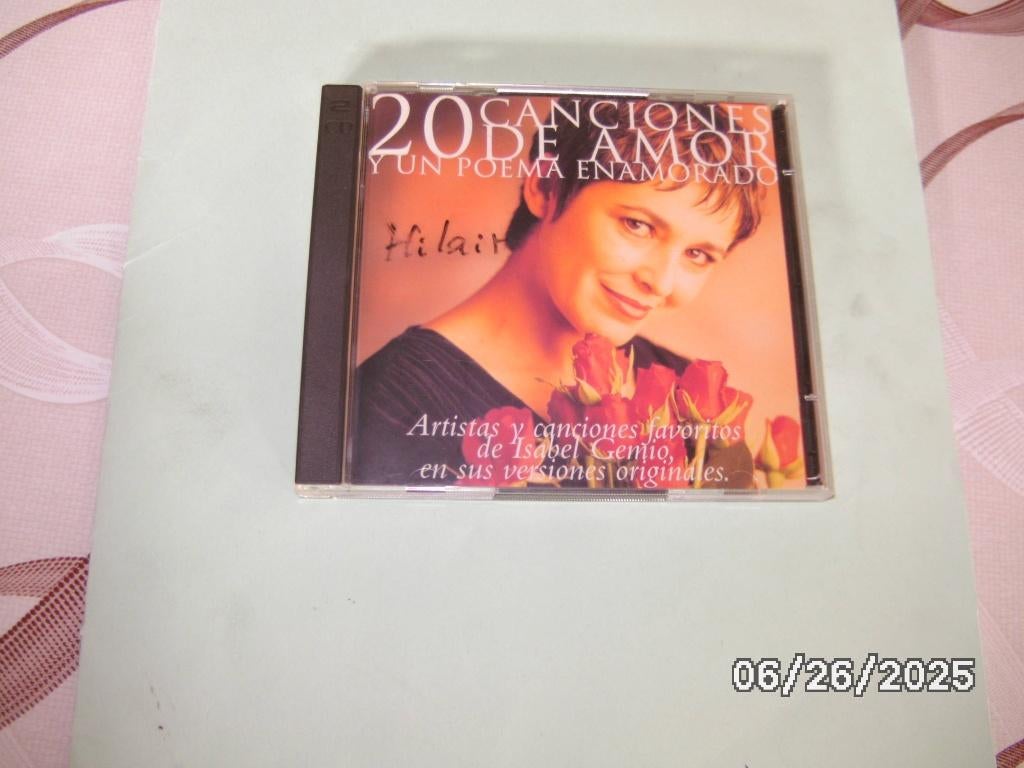 Een CD met 20 liefdesliederen van  y un Poema Enamorado, Ophalen of Verzenden