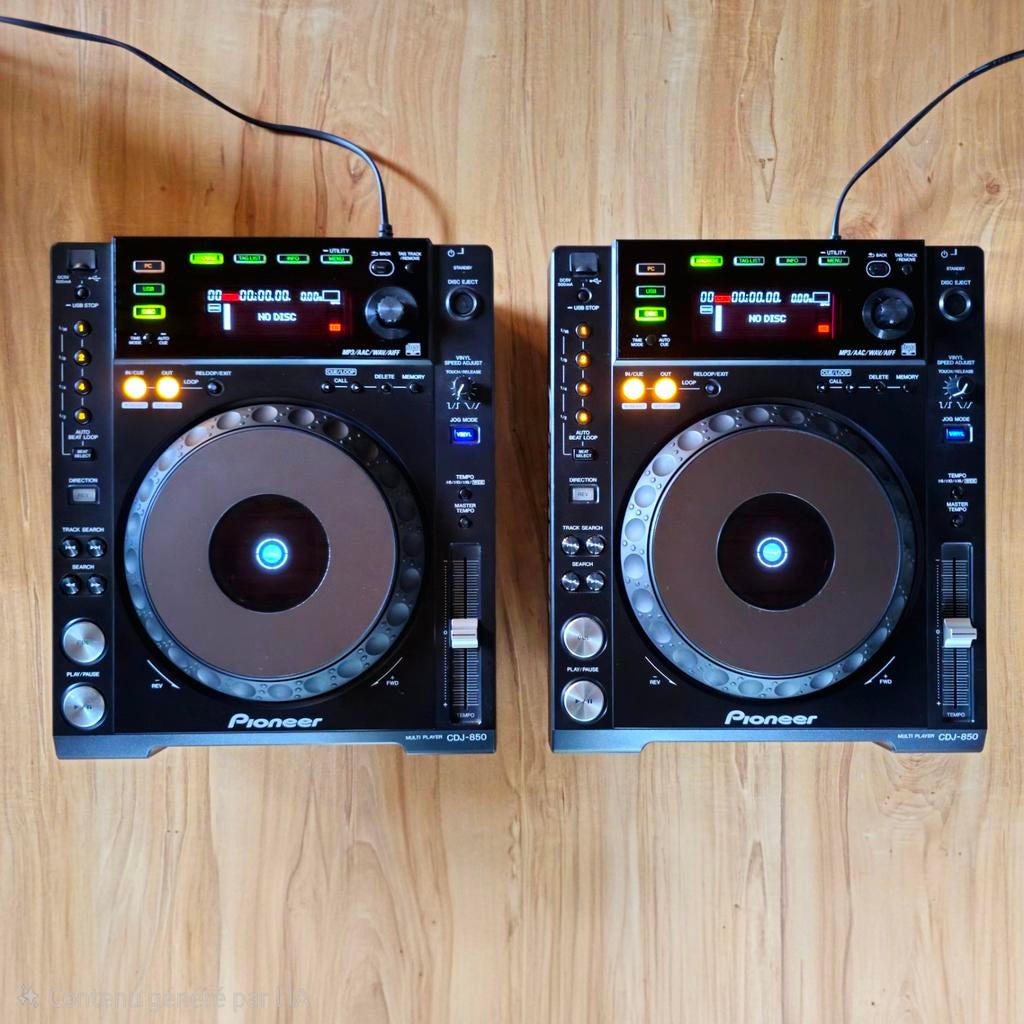 Paire Pioneer CDJ-850-K (Black), Musique & Instruments, DJ sets & Platines, Enlèvement, Utilisé, Platine, Pioneer