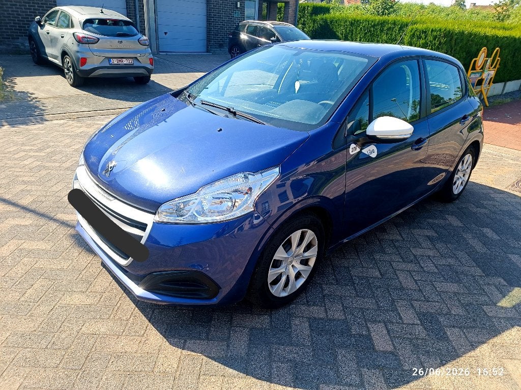 Peugeot 208 2018 1.2 benzine airco, Auto's, Euro 6, Blauw, 5 deurs, 51 kW