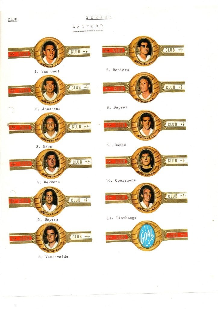 GROUPES DE CIGARES, ÉQUIPES DE FOOTBALL, Collections, Enlèvement ou Envoi, Neuf, Bagues de cigare