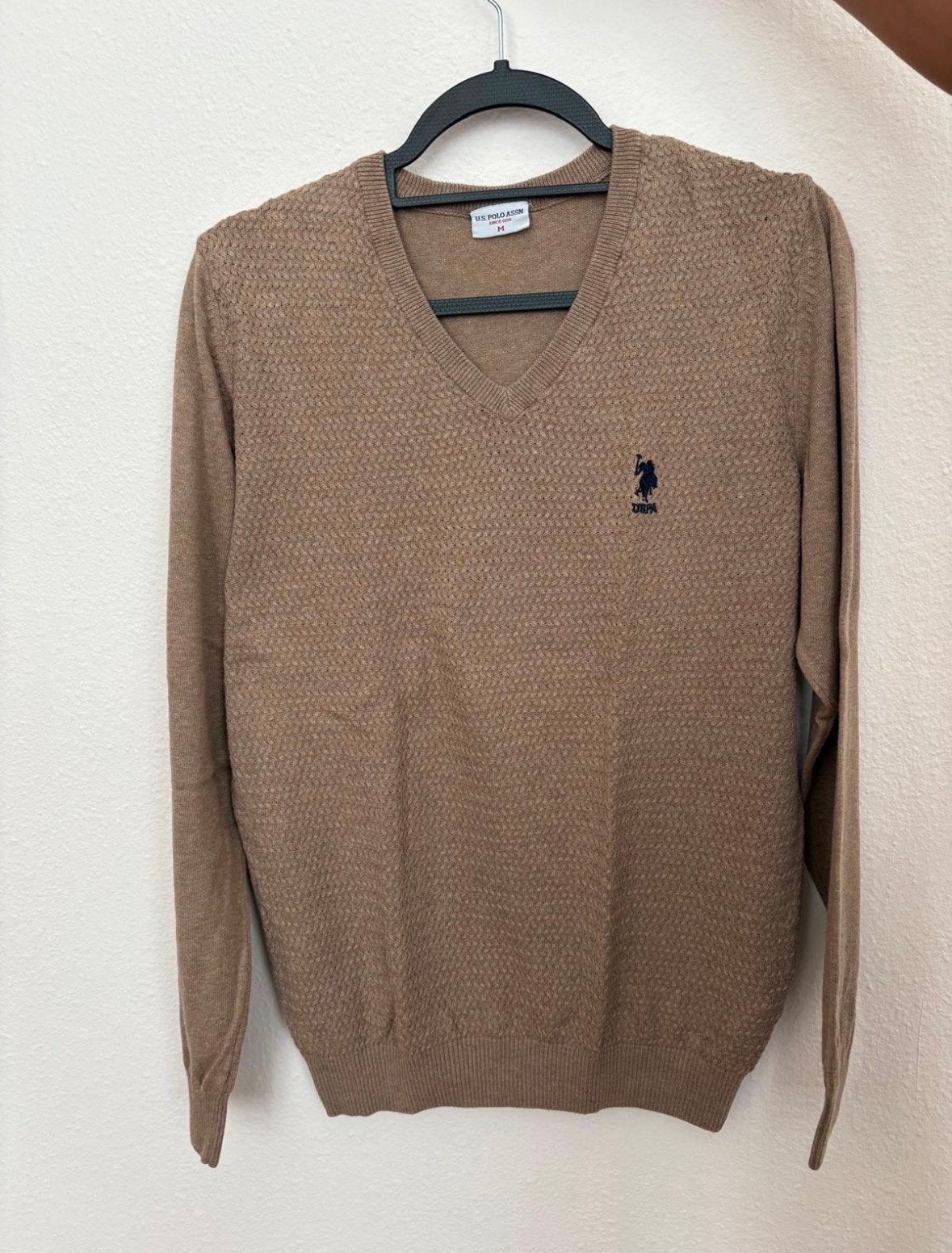 Trui Lange Mouwen US Polo Assn, Kleding | Heren, Truien en Vesten, Ophalen, Gedragen, Maat 48/50 (M), Bruin